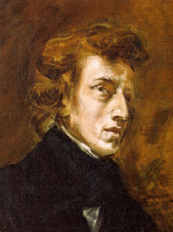 Portrait of Frederic Chopin, Eugene Delacroix